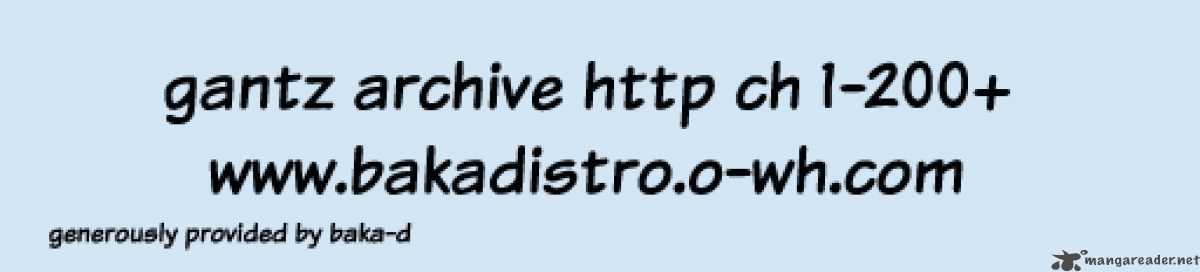Read Gantz Manga Online