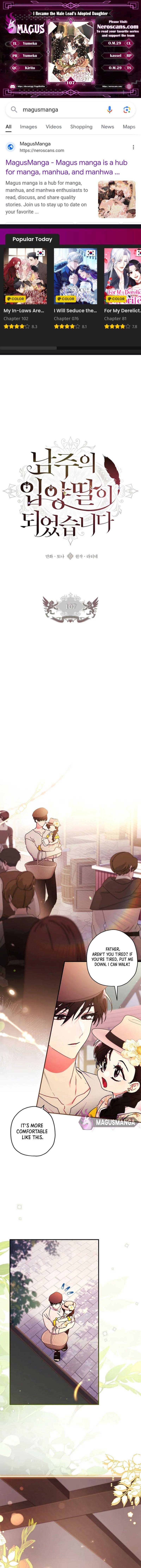 Read I Became The Male Lead’S Adopted Daughter Manga Online