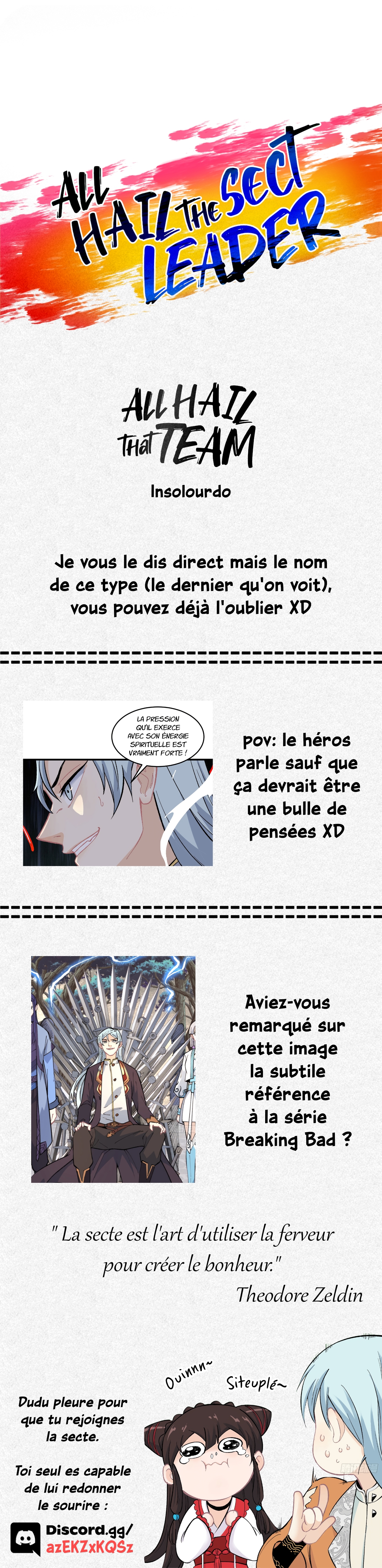 Read All Hail the Sect Leader FR Manga Online