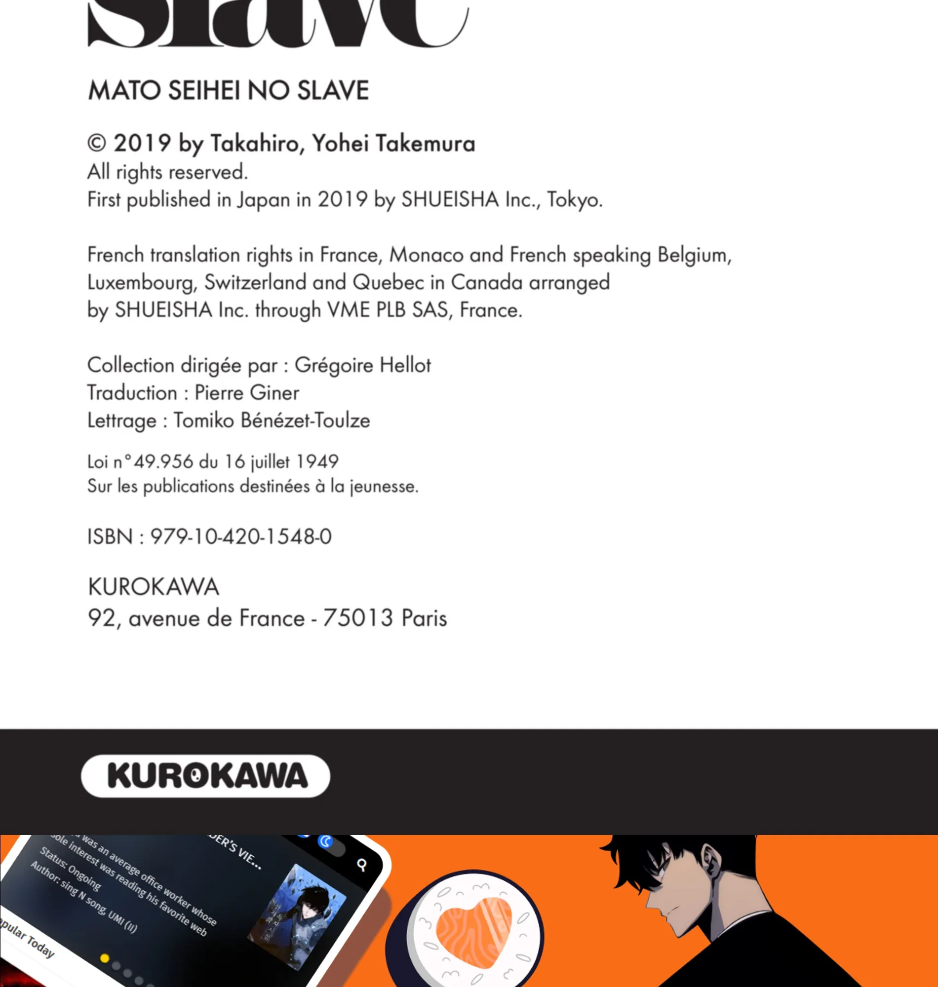 Read Demon Slave FR Manga Online
