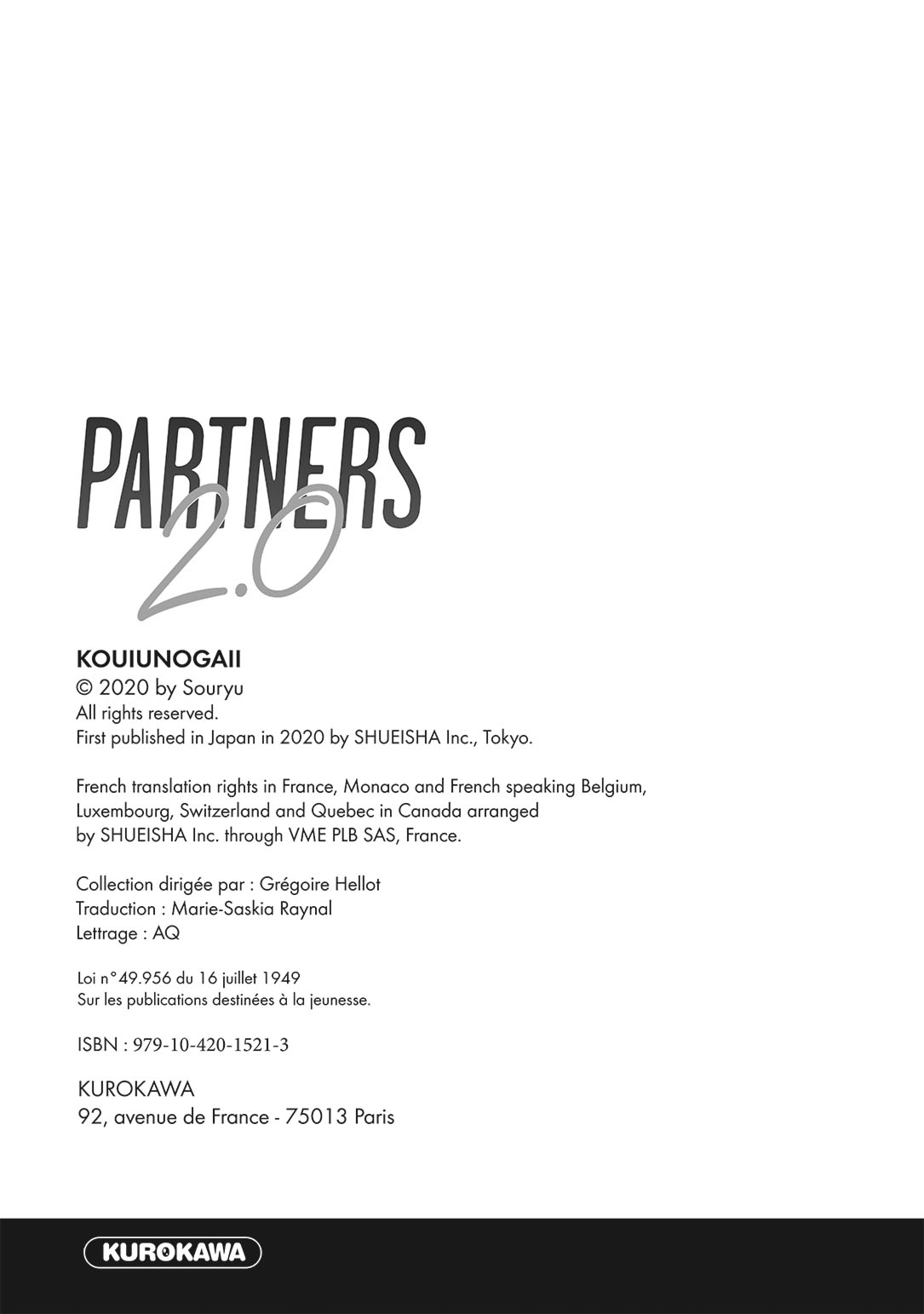 Read Partners 2.0 FR Manga Online