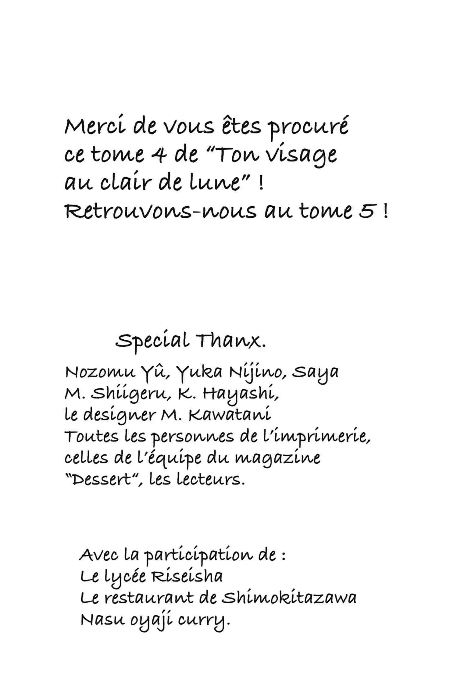 Read Ton visage au clair de lune Manga Online